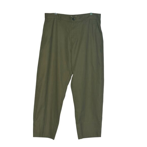 COS olive green baggy pants size 38 - Picture 7 of 8